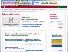 Tablet Screenshot of lebensmittel-verzeichnis.de